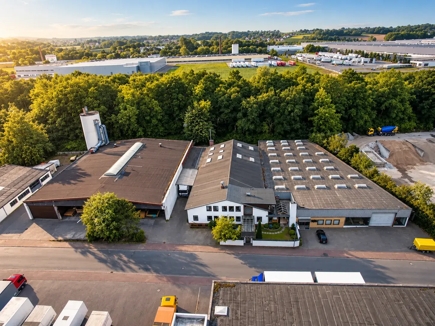 Unser Fertigungsstandort in Löhne aus der Luft