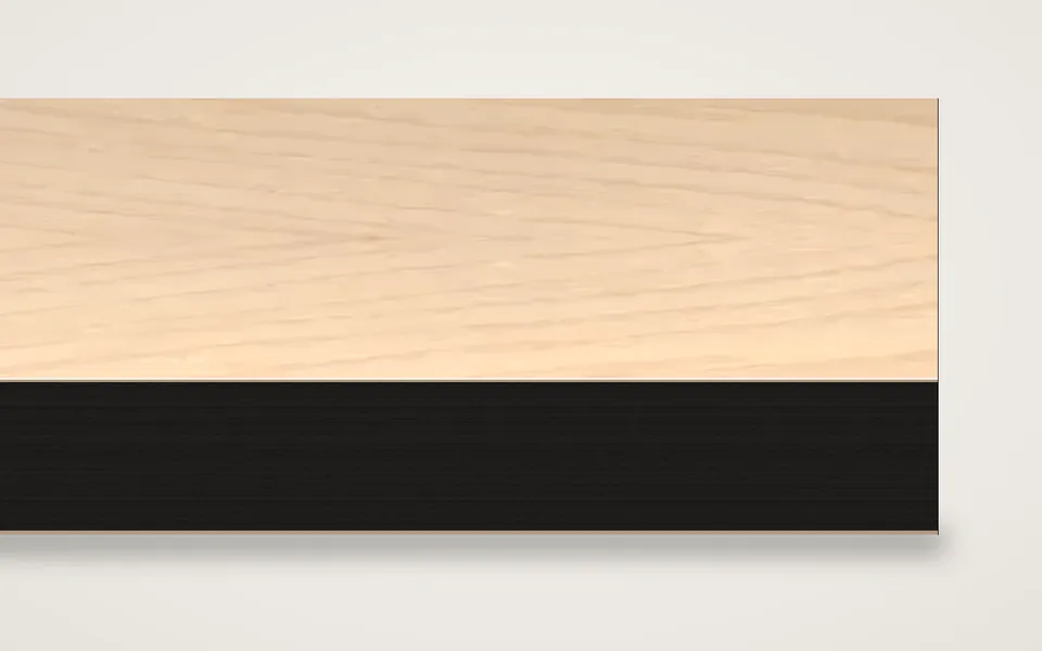 Ahorn amerikanisch furnierte MDF-Platte schwarz durchgefärbt 20 mm – 600 × 800 mm, Zuschnitt nach Maß