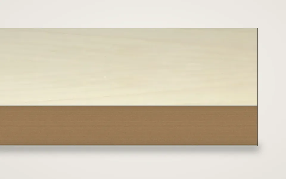 Ahorn furnierte MDF-Platte 19 mm – 500 × 1000 mm, Zuschnitt nach Maß