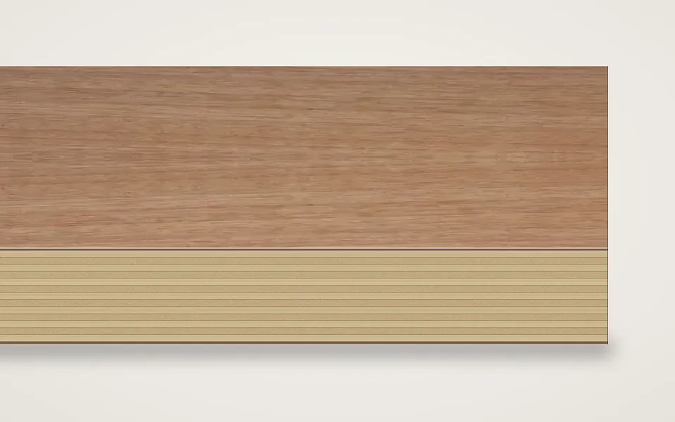 Aningré furnierte Multiplexplatte (Birke) 19 mm – 600 × 800 mm, Zuschnitt nach Maß