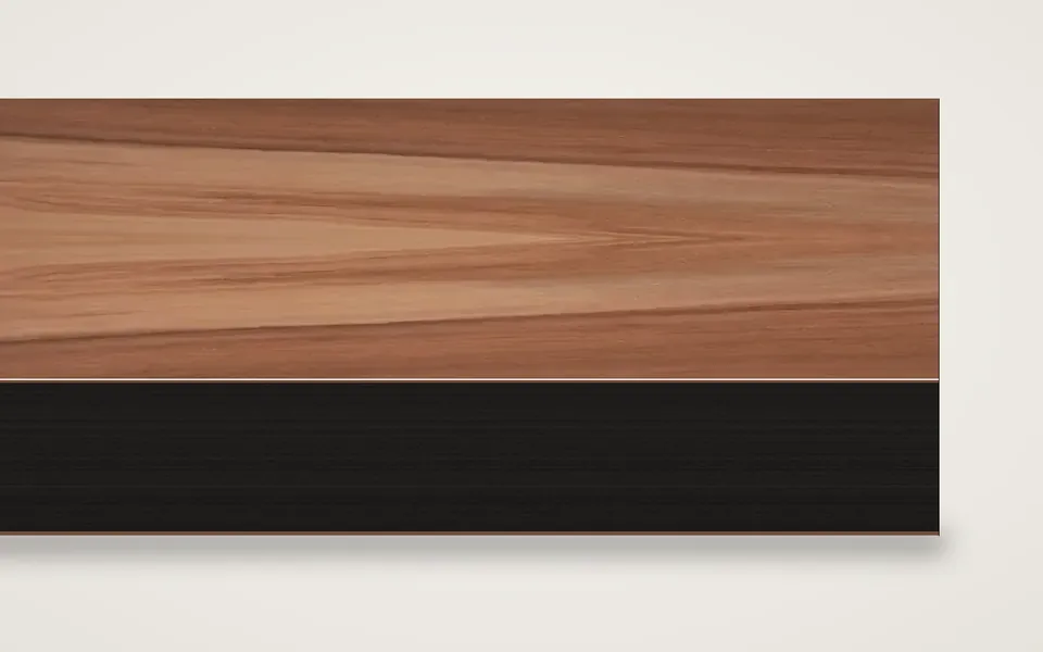 Apfelbaum furnierte MDF-Platte schwarz durchgefärbt 20 mm – 600 × 800 mm, Zuschnitt nach Maß