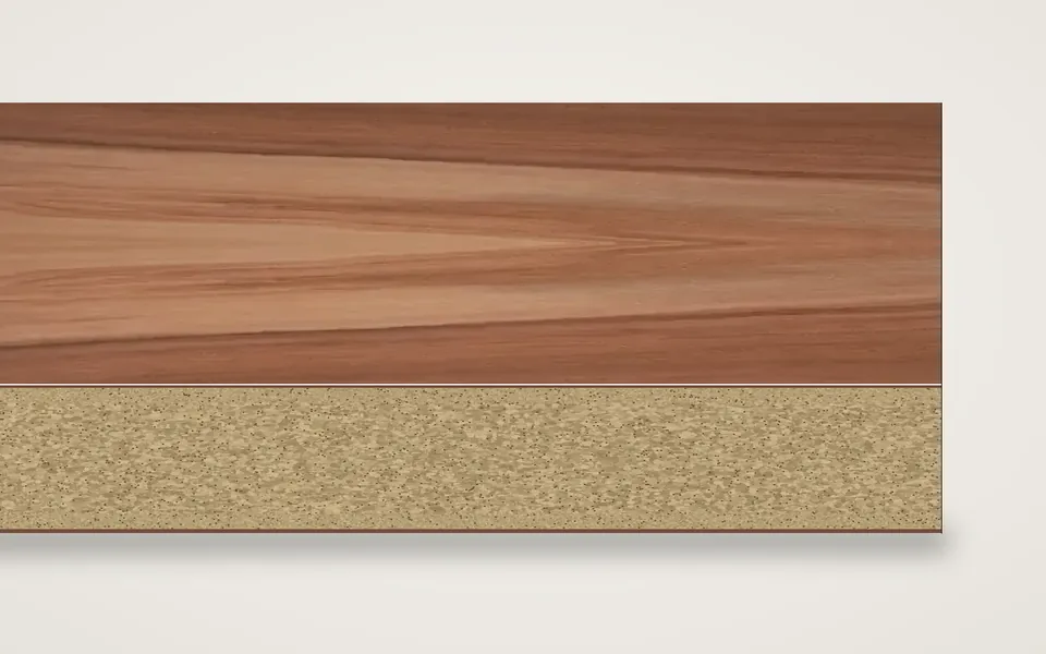 Apfelbaum furnierte Spanplatte 19 mm – 600 × 800 mm, Zuschnitt nach Maß