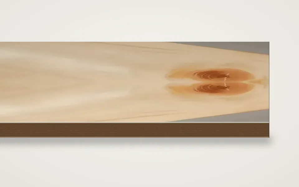 Astfichte furnierte HDF-Platte 7 mm – 500 × 1000 mm, Zuschnitt nach Maß