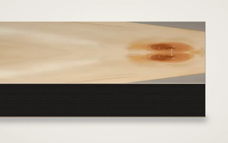 Astfichte furnierte MDF-Platte schwarz durchgefärbt 20 mm – 600 × 800 mm, Zuschnitt nach Maß