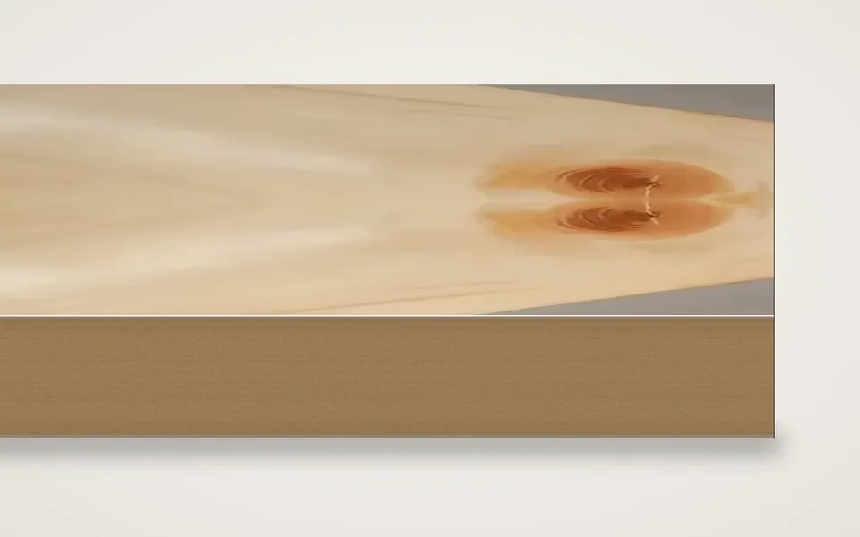 Astfichte furnierte MDF-Platte 19 mm – 600 × 800 mm, Zuschnitt nach Maß