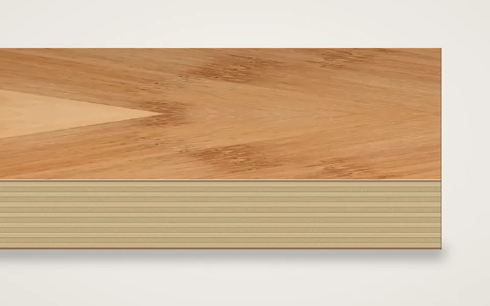 Bambus furnierte Multiplexplatte (Birke) 19 mm – 600 × 800 mm, Zuschnitt nach Maß