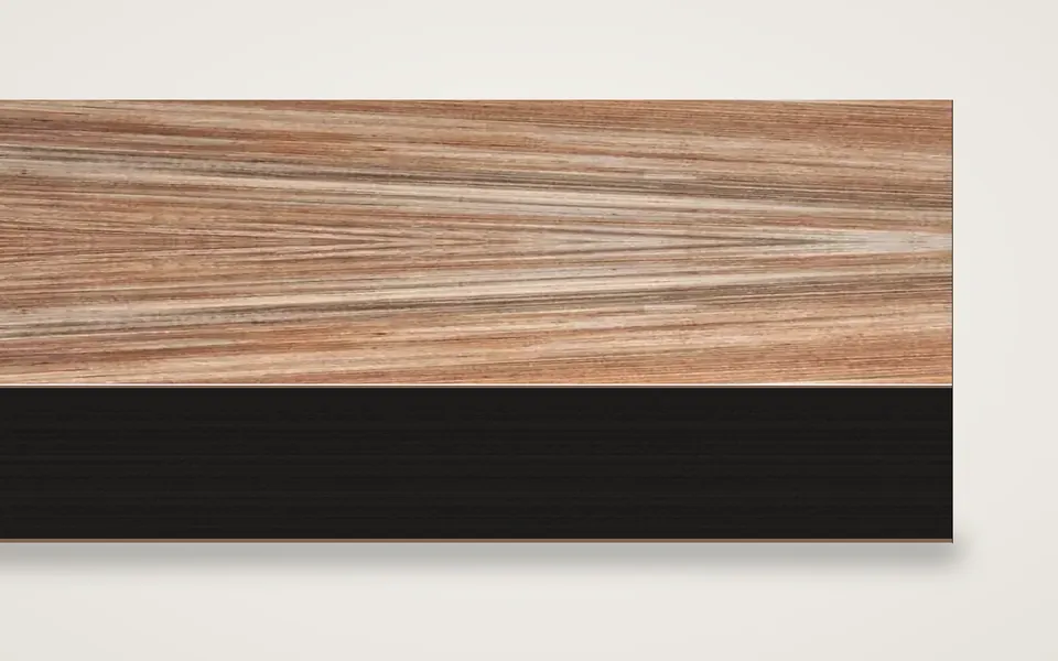 Banane furnierte MDF-Platte schwarz durchgefärbt 20 mm – 500 × 1000 mm, Zuschnitt nach Maß
