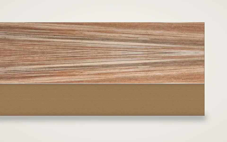 Banane furnierte MDF-Platte 19 mm – 600 × 800 mm, Zuschnitt nach Maß