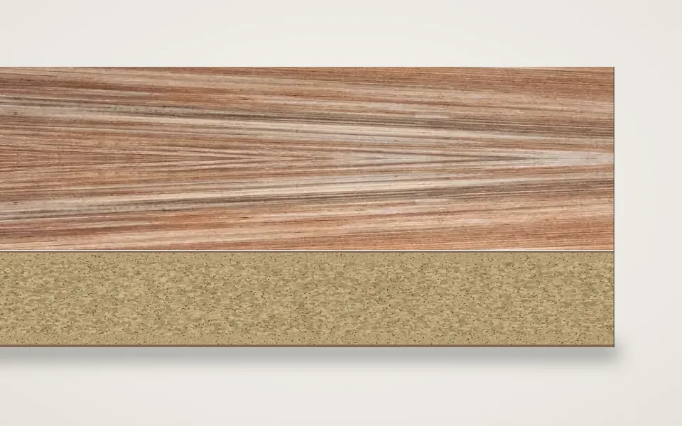 Banane furnierte Spanplatte 19 mm – 600 × 800 mm, Zuschnitt nach Maß