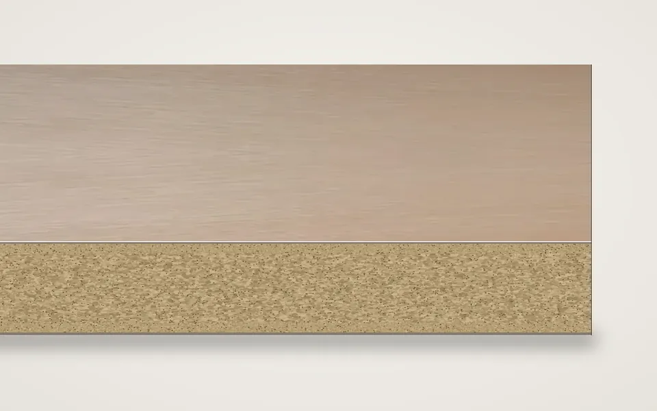 Birke gemessert furnierte Spanplatte 19 mm – 600 × 800 mm, Zuschnitt nach Maß