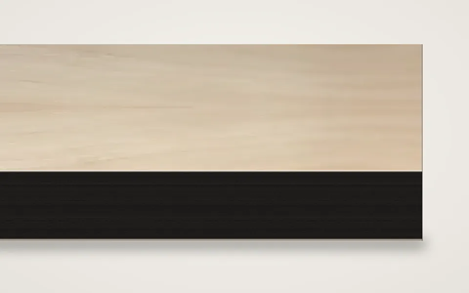 Birke geschält furnierte MDF-Platte schwarz durchgefärbt 20 mm – 600 × 800 mm, Zuschnitt nach Maß