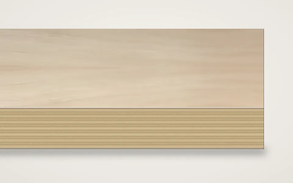 Birke geschält furnierte Multiplexplatte (Birke) 19 mm – 600 × 800 mm, Zuschnitt nach Maß