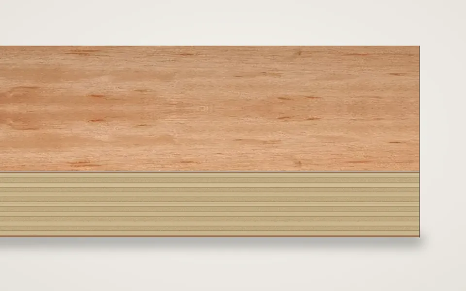 Bossé furnierte Multiplexplatte (Birke) 19 mm – 600 × 800 mm, Zuschnitt nach Maß