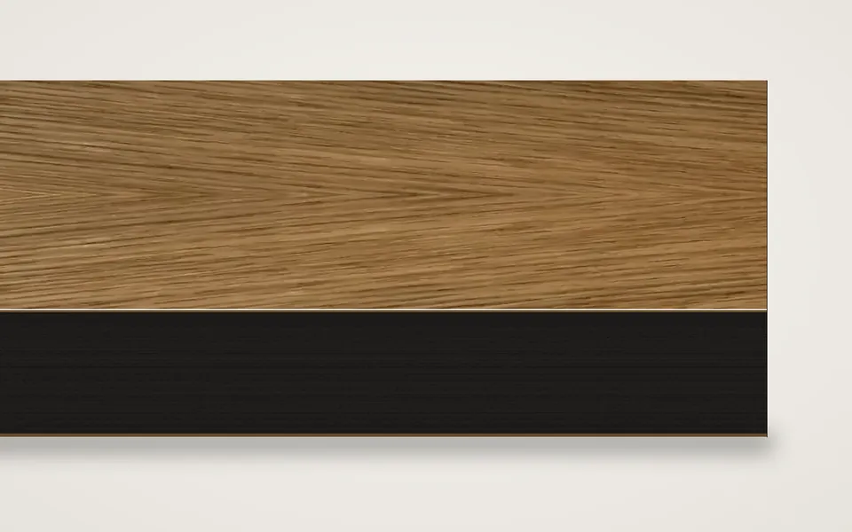 Brauneiche furnierte MDF-Platte schwarz durchgefärbt 20 mm – 600 × 800 mm, Zuschnitt nach Maß