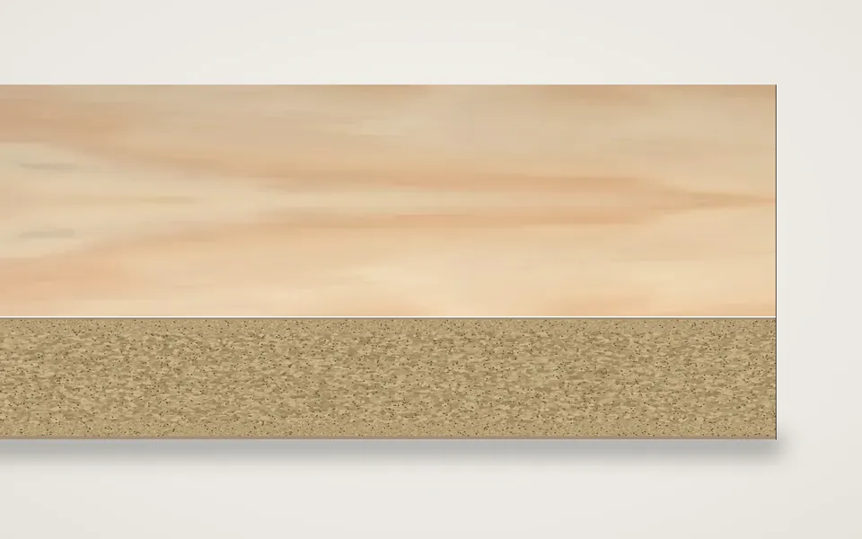 Carolina Pine furnierte Spanplatte 19 mm – 600 × 800 mm, Zuschnitt nach Maß