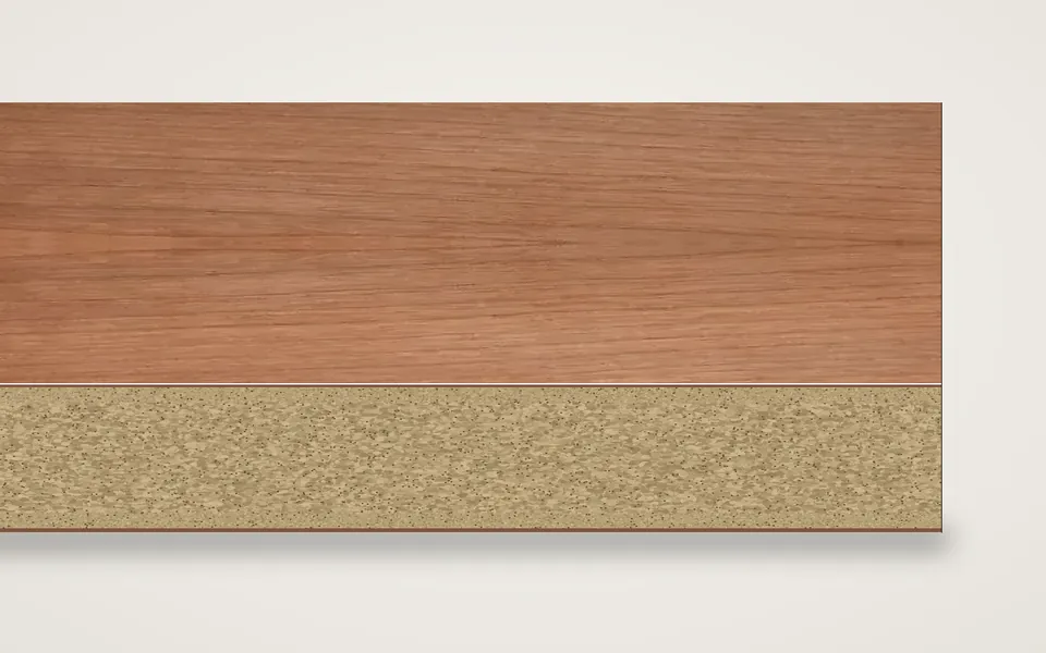 Cherry furnierte Spanplatte 19 mm – 600 × 800 mm, Zuschnitt nach Maß