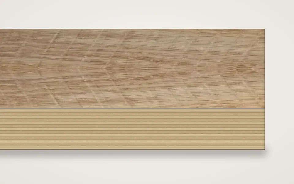 Eiche sägerau furnierte Multiplexplatte (Birke) 19 mm – 500 × 1000 mm, Zuschnitt nach Maß