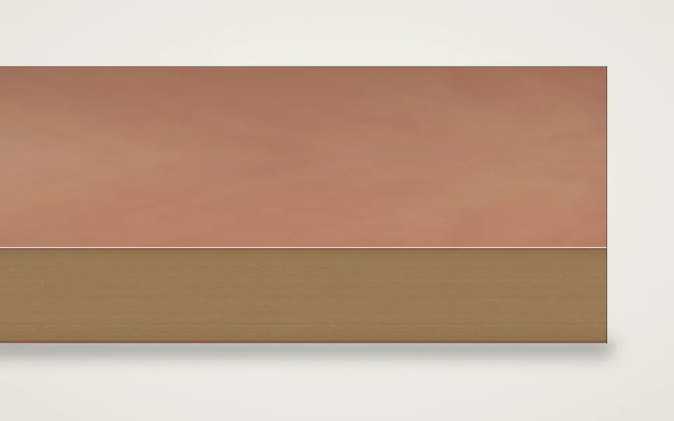 Elsbeere furnierte MDF-Platte 19 mm – 600 × 800 mm, Zuschnitt nach Maß
