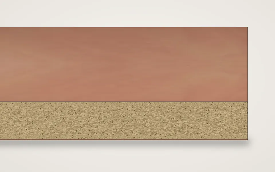 Elsbeere furnierte Spanplatte 19 mm – 600 × 800 mm, Zuschnitt nach Maß