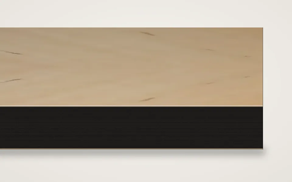 Erle furnierte MDF-Platte schwarz durchgefärbt 20 mm – 600 × 800 mm, Zuschnitt nach Maß
