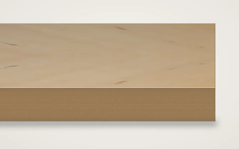 Erle furnierte MDF-Platte 19 mm – 600 × 800 mm, Zuschnitt nach Maß