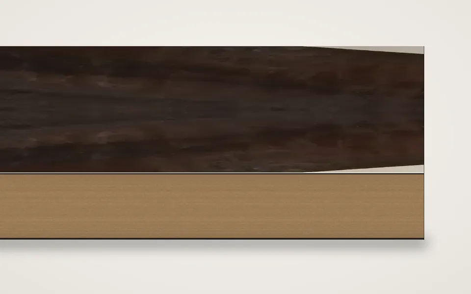Eukalyptus geräuchert furnierte MDF-Platte 19 mm – 600 × 800 mm, Zuschnitt nach Maß