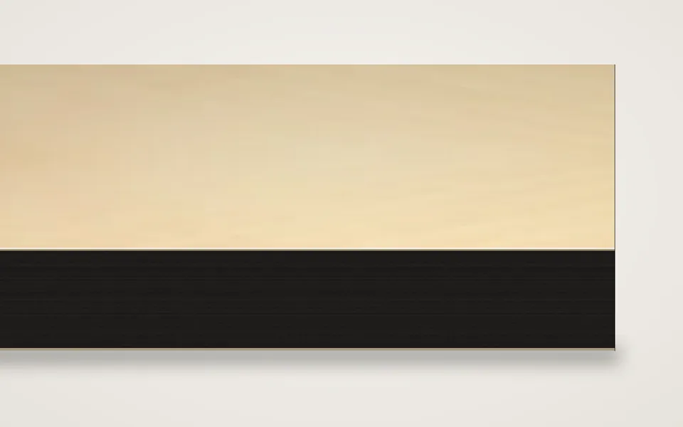 Fichte furnierte MDF-Platte schwarz durchgefärbt 20 mm – 500 × 1000 mm, Zuschnitt nach Maß