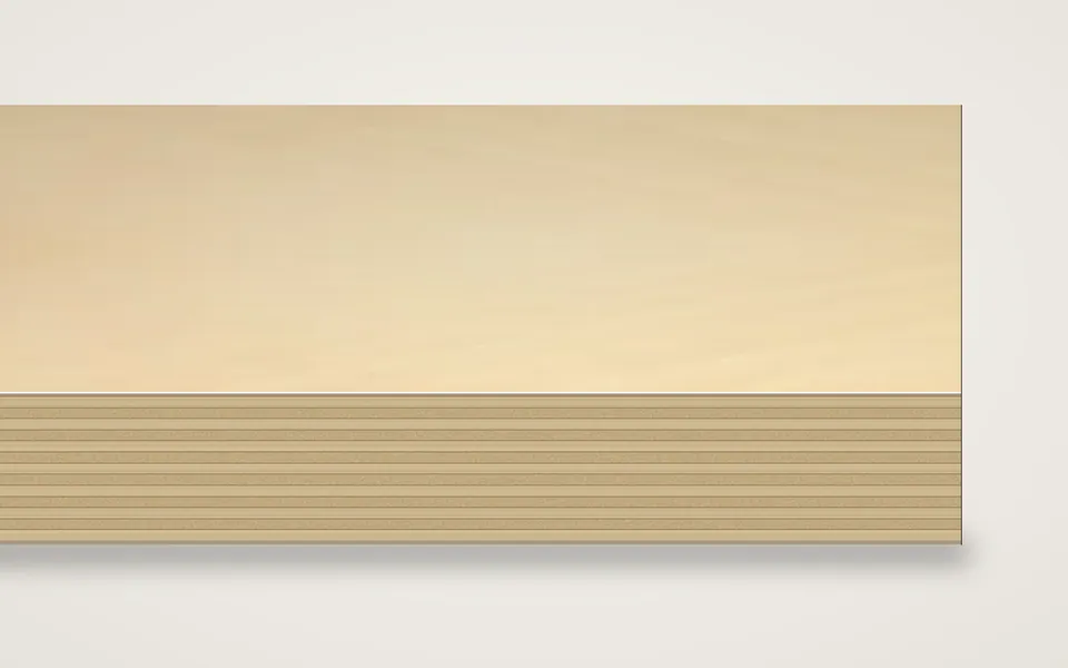 Fichte furnierte Multiplexplatte (Birke) 19 mm – 600 × 800 mm, Zuschnitt nach Maß