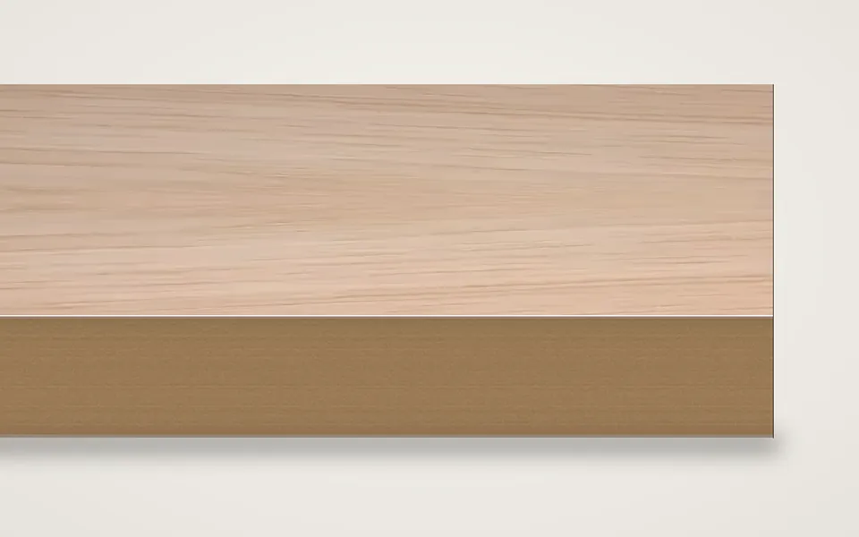 Hickory furnierte MDF-Platte 19 mm – 500 × 1000 mm, Zuschnitt nach Maß