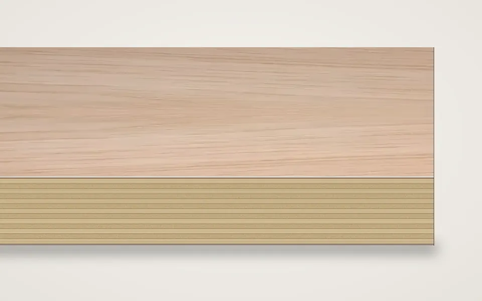 Hickory furnierte Multiplexplatte (Birke) 19 mm – 600 × 800 mm, Zuschnitt nach Maß