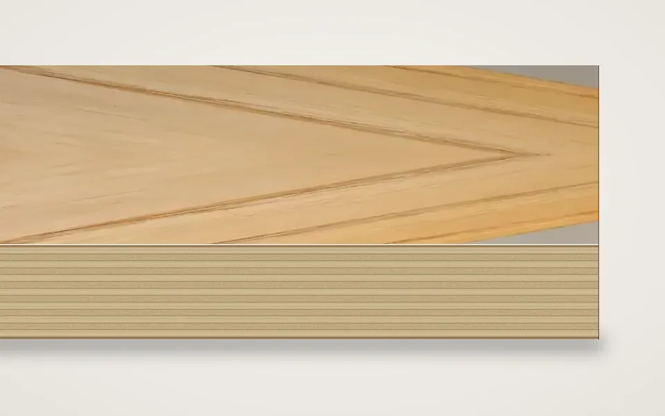 Kastanie furnierte Multiplexplatte (Birke) 19 mm – 600 × 800 mm, Zuschnitt nach Maß
