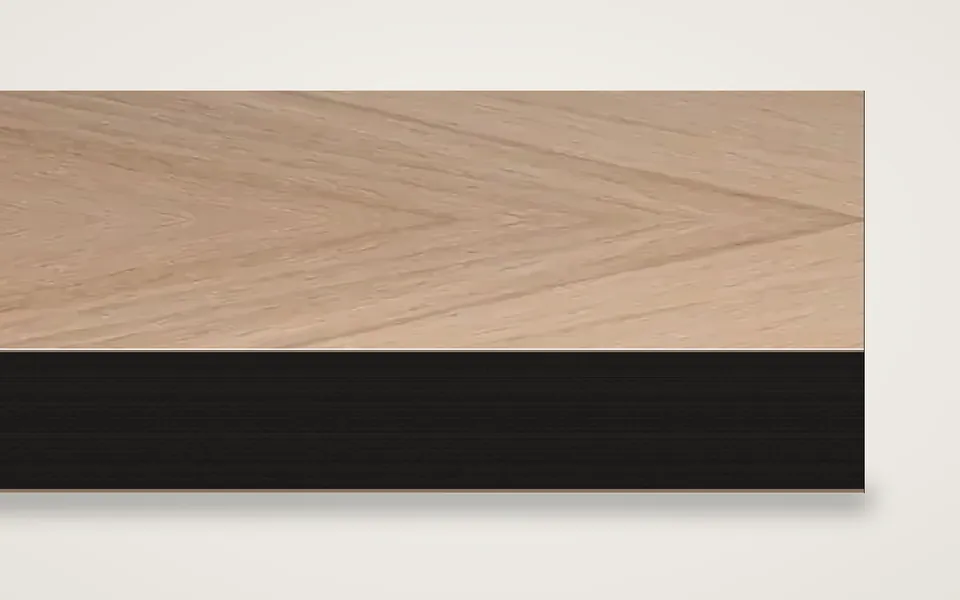 Kernbuche gedämpft furnierte MDF-Platte schwarz durchgefärbt 20 mm – 600 × 800 mm, Zuschnitt nach Maß