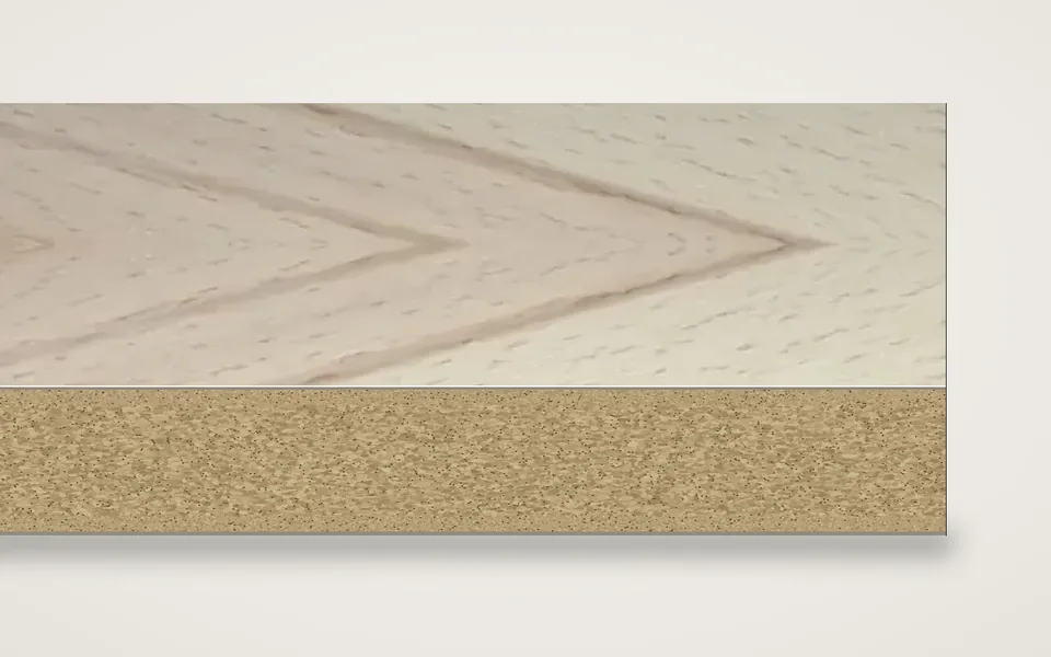 Kernbuche furnierte Spanplatte 19 mm – 500 × 1000 mm, Zuschnitt nach Maß