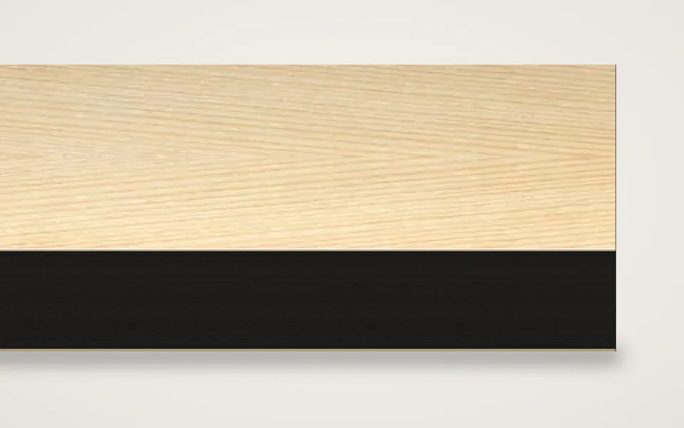 Kiefer nordisch furnierte MDF-Platte schwarz durchgefärbt 20 mm – 600 × 800 mm, Zuschnitt nach Maß