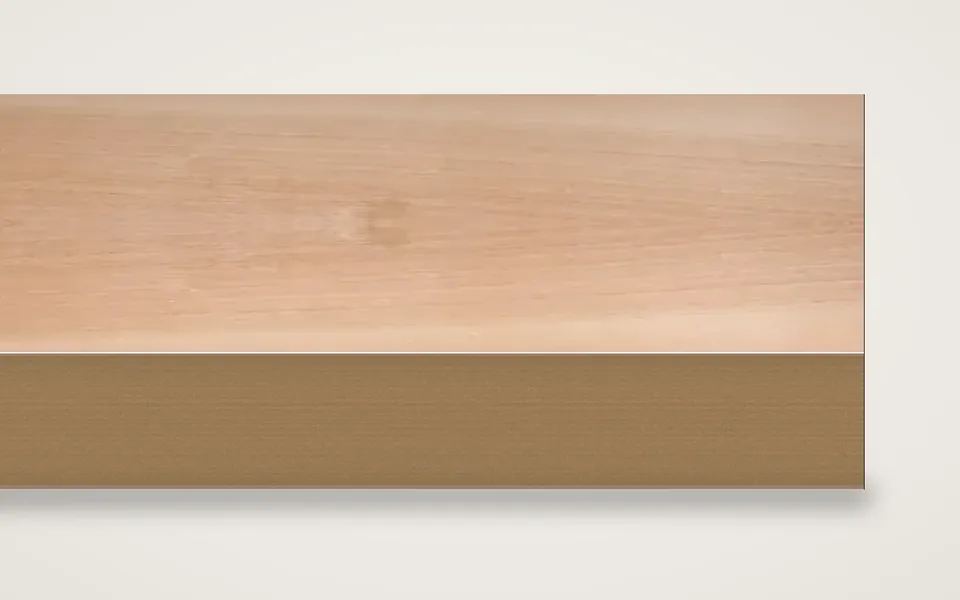 Kirsche europäisch furnierte MDF-Platte 19 mm – 500 × 1000 mm, Zuschnitt nach Maß