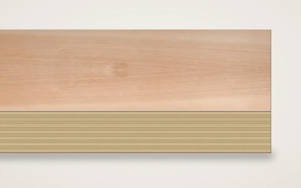 Kirsche europäisch furnierte Multiplexplatte (Birke) 19 mm – 600 × 800 mm, Zuschnitt nach Maß