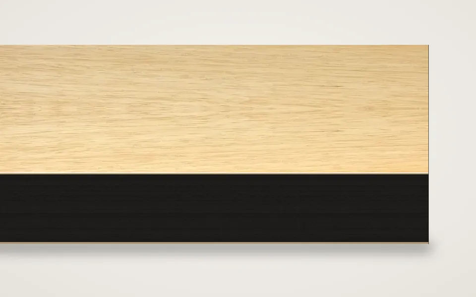 Limba furnierte MDF-Platte schwarz durchgefärbt 20 mm – 500 × 1000 mm, Zuschnitt nach Maß