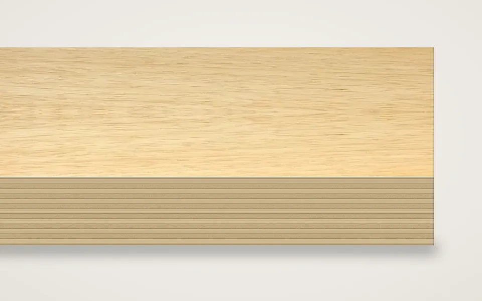 Limba furnierte Multiplexplatte (Birke) 19 mm – 600 × 800 mm, Zuschnitt nach Maß