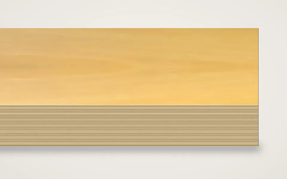 Linde gedämpft furnierte Multiplexplatte (Birke) 19 mm – 600 × 800 mm, Zuschnitt nach Maß