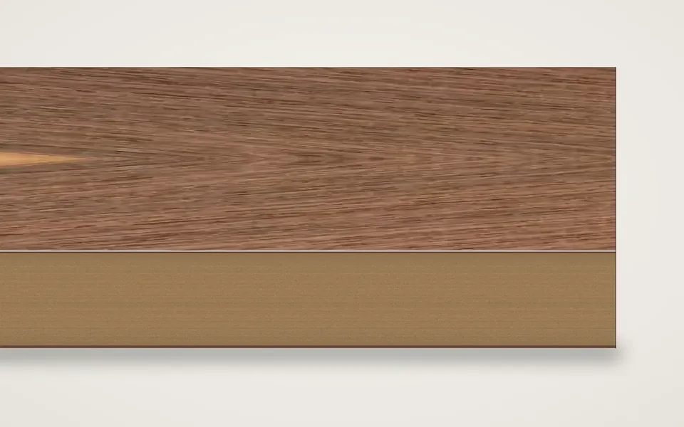 Louro Preto furnierte MDF-Platte 19 mm – 600 × 800 mm, Zuschnitt nach Maß