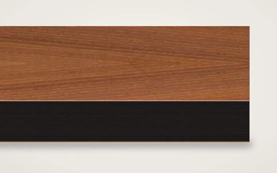 Mahagoni, Sapelli furnierte MDF-Platte schwarz durchgefärbt 20 mm – 600 × 800 mm, Zuschnitt nach Maß