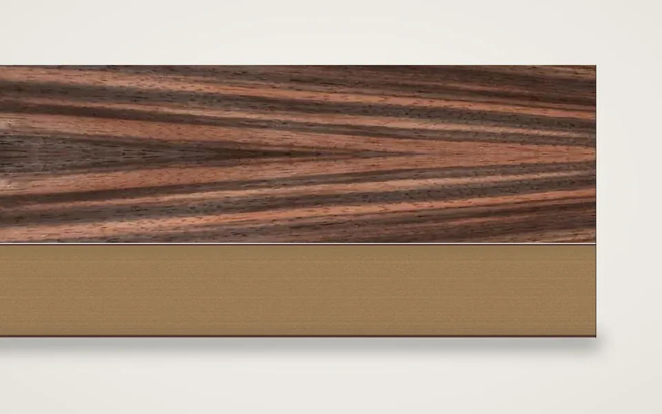 Makassar furnierte MDF-Platte 19 mm – 500 × 1000 mm, Zuschnitt nach Maß