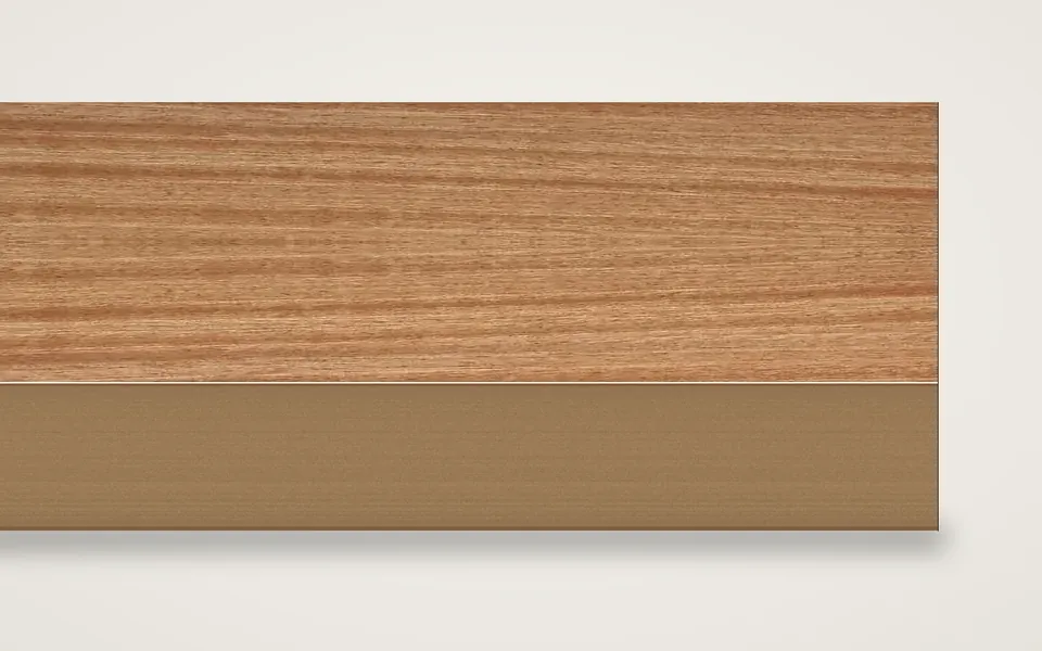 Makoré furnierte MDF-Platte 19 mm – 500 × 1000 mm, Zuschnitt nach Maß