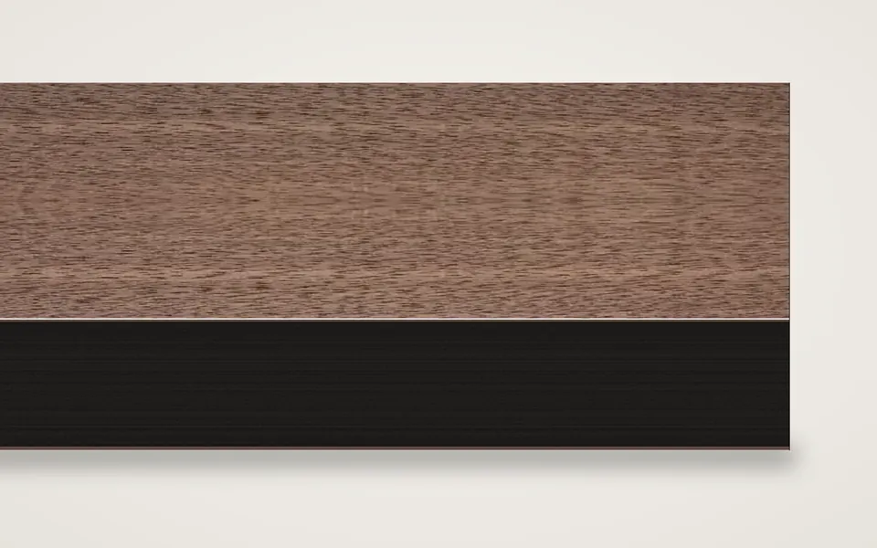 Nussbaum amerikanisch furnierte MDF-Platte schwarz durchgefärbt 20 mm – 600 × 800 mm, Zuschnitt nach Maß