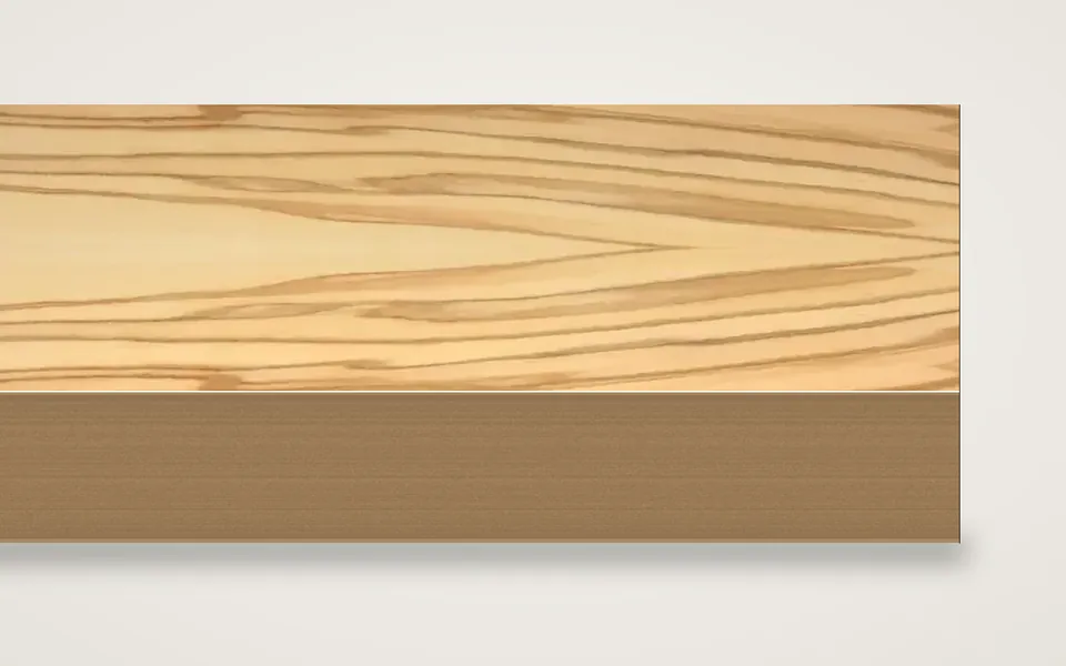 Olive furnierte MDF-Platte 19 mm – 600 × 800 mm, Zuschnitt nach Maß