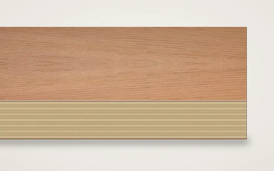 Oregon Pine furnierte Multiplexplatte (Birke) 19 mm – 600 × 800 mm, Zuschnitt nach Maß