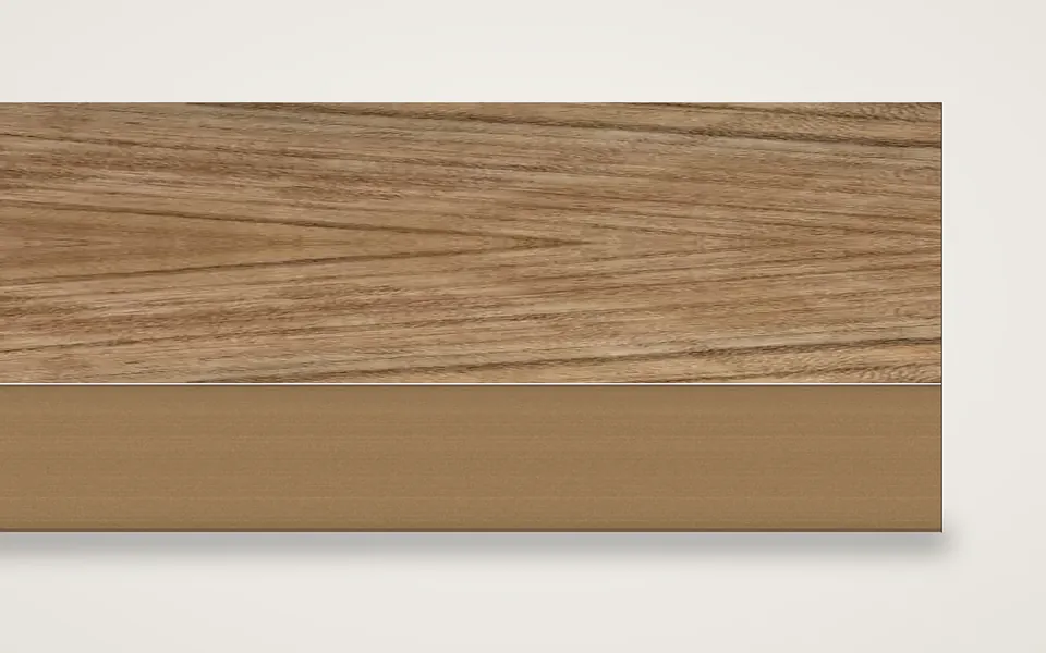 Ovangkol/Amazakoué furnierte MDF-Platte 19 mm – 500 × 1000 mm, Zuschnitt nach Maß