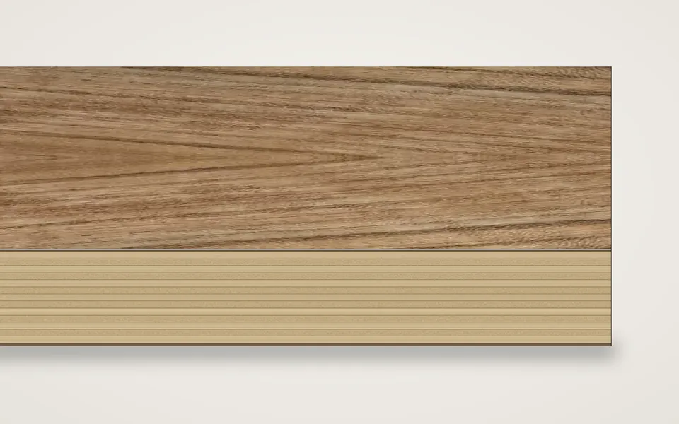 Ovangkol/Amazakoué furnierte Multiplexplatte (Birke) 19 mm – 500 × 1000 mm, Zuschnitt nach Maß