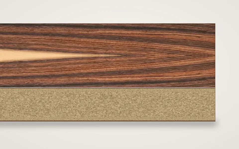 Palisander Santos- furnierte Spanplatte 19 mm – 600 × 800 mm, Zuschnitt nach Maß
