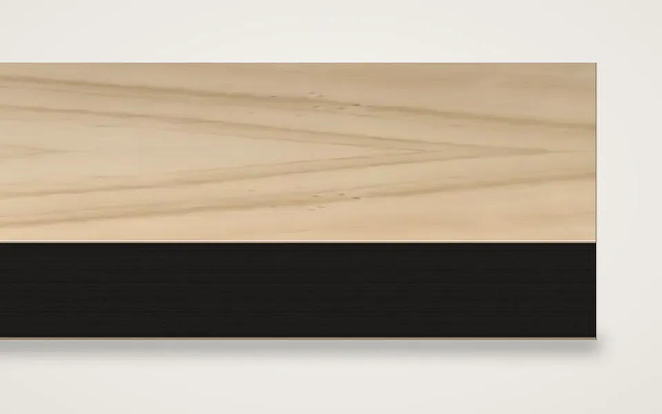Pappel furnierte MDF-Platte schwarz durchgefärbt 20 mm – 600 × 800 mm, Zuschnitt nach Maß